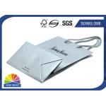 Glossy / Matt Custom Printed Paper Bags With Handle Rope For Garment