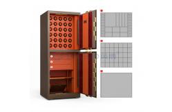 China Double door Jewelry Watch Winder Safe Fingerprint Lock With 7 Open Ways supplier