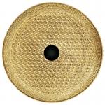 24K Gold Crystal Glass Wash Basin Electroplated Coating Easy Clean