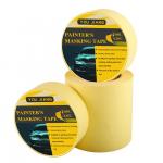 Custom Yellow Painters Masking Tape Clean Release For Automotive Refinish for sale