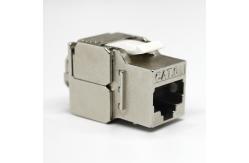 China RJ45 Shielded Toolless 180 Degree Cat6A STP Keystone Jack ISO9001 supplier