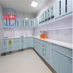 Wall Mounted Full Steel Hospital Disposal Work Benches with Drawers Manufacturers Heavy Duty Design for sale