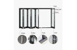 China Customized Aluminium Folding Glass Door For Balcony With Double Triple Glazing supplier