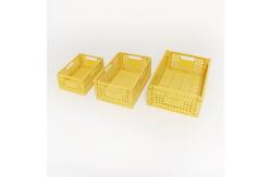 China Multiscene OEM Foldable Plastic Basket , Leakproof Collapsible Plastic Storage Bins supplier