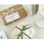 1cm Green Ribbon English Letter DIY Material Packaging Flower Ribbon Decorative Gift Box Handmade for sale