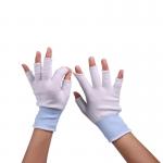 Low Lint Half Finger Clean Room Glove Liners Ultra Thin And Breathable