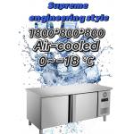 Frostless 2 Door Counter Freezer 480L 300W Commercial Refrigerator Freezer for sale