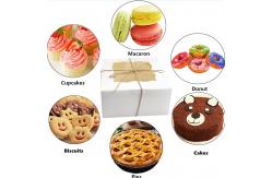 China Kraft Paper Square Cake Box with Hollow Window supplier