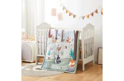 China 3 Piece Soft Crib Bedding Set Baby Crib Sets With Cartoon Style supplier