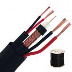 2×0.75 And 2x0.22 Coaxial Cable With Power 2 Cores 0.75mm2 75ohm For HD TV CCTV for sale