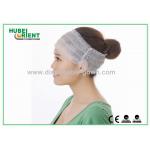 Comfortable Elastic Female Disposable use Headbands White Non-woven material