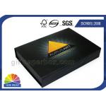 Matte Black Hinged Lid Gift Box Paper Packaging Box Customized Glossy