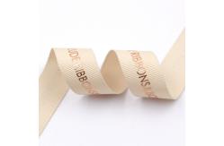China Custom Logo Personalised Printed Ribbon 1 / 2 Inch Width Single Face Style supplier