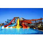 OEM Water Amusement Park Outdoor Large Equipment Fiberglass Slide For Swimming Pool for sale