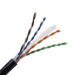 Cat6e CAT6 Ethernet Cable Outdoor 305 Meter 4 Pair Single PE Jacket for sale