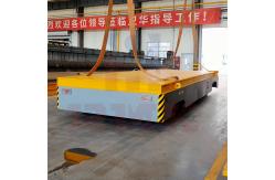 China 50 Tons Heavy Load Trackless Transfer Trolley Hydraulic Steering supplier