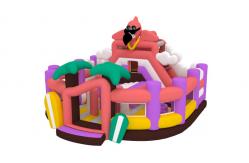 China Interactive Games Giant Inflatable Fun City Bouncy House Dry Slide Inflatable Jumping Castle supplier