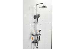 China OEM Punch Free Black 0.8MPA Rain Shower Faucets supplier