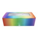 FSC PVC Clear Gift Boxes With Clear Window 4 Colors Printing for sale