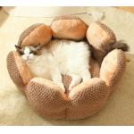 Cute and Comfortable sunflower cat bed Thickened Non-Slip Soft Pet Bed Suitable for Small for sale