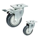 80KG Loading 125mm Medium Duty Casters With Dust Cover for sale