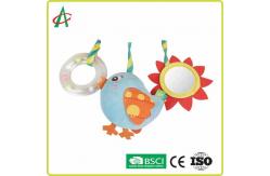 China Soft boa Spiral Pram Toy 68cm*35cm With Plush Duck And Mirror supplier