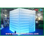 Inflatable Party Decorations One Door Lighting Inflatable Photo Booth Durable Oxford Cloth for sale