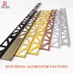 Mill Finished Aluminum Tile Trim 2.4m Length , ODM Tile Aluminium Corner Trim for sale
