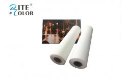 China 410Gsm Inkjet Cotton Canvas Roll , 20Mil Inkjet Printable Canvas Good Ink Absorbable supplier