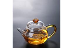China High Borosilicate Tempered Glass Teapot , Blooming Transparent Tea Set supplier