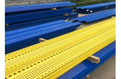 China Max 11.8m Length Windbreak Fence Panels Perforated Mesh Electrostatic Powder Coating supplier