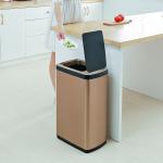 Kitchen Large Home Automatic Charging Smart Induction Stainless Steel Electric Trash Can with Lid for sale