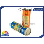 Food Grade Easy Peel Off Aluminum Lid Airproof Paper Composite Cans / Packaging Tubes for sale