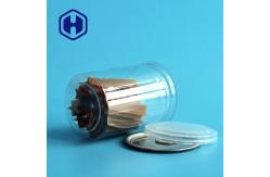 China Transparent PET Sauce Can with Easy Open Aluminum Lid supplier