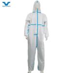 CE Approved Disposable Coverall Ankle Style Waterproof OEM Protective Clothing for sale