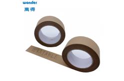 China Gummed Brown Paper Packing Tape ,Writable Base Self Adhesive Paper Kraft Tape supplier