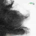 Regenerated 65mm Black Dope Dyed Hollow Polyester Staple Fibers For Sofa Filling for sale