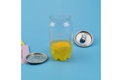 China PET Easy Open 0.35L 120mm Orange Juice Plastic Bottle supplier