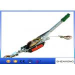 1T - 4T Ratchet Hand Wrenching Tackle Block , Wire Rope Tightener With Two Hooks