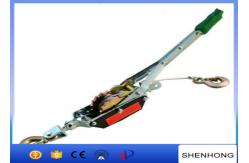 China 1T - 4T Ratchet Hand Wrenching Tackle Block , Wire Rope Tightener With Two Hooks supplier