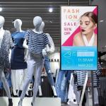 43 Inch Tft Lcd Screen Vesa Standard Digital Signage Window Facing Display Advertising For Business for sale