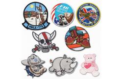 China Bag Hat Cute Animal Patches , 3.5'' Self Adhesive Patches For Clothing supplier