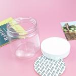 Wide Mouth Round 250ml Airtight Plastic Food Jars Straight Sided for sale