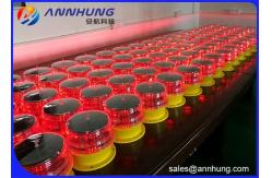 China 2 Years Warranty Solar Powered Aviation Lights Obstruction Lamp For Tall Structures supplier