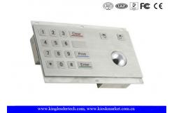 China Metal Kiosk Numeric Keypad 16 Flush Keys With Integrated Optical Trackball supplier