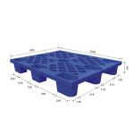 China HDPE PP Industrial Plastic Pallets 1000x800 Flow Through for sale
