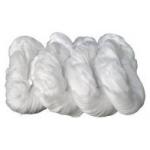 40 / 2 50 / 3 Semi Dull Hank Yarn 100% Spun Polyester Bleached White For Sewing Thread for sale
