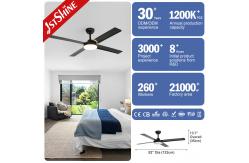 China 1stshine LED Ceiling Fan 6 Speeds 4 Blades Support Dimmer LED Lighting supplier