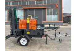 China Gasoline Petrol Engine Log Splitter Firewood Wood Processor Approved On Road Use supplier