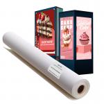 Solvent Coated Backlit Frame System Textile 180gsm Eco Solvent UV Ink Fabric Roll for sale